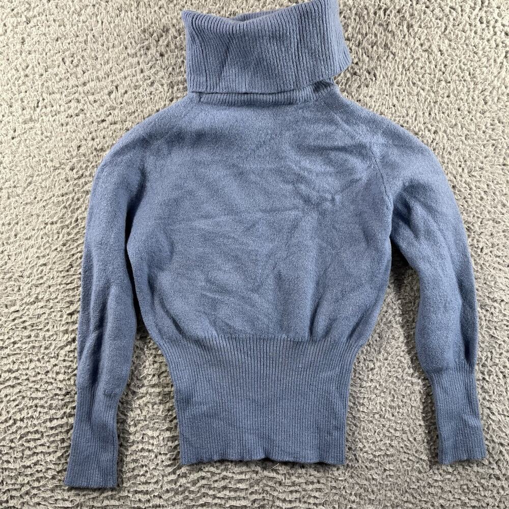 Rodier Paris Wool Sweater Kids Girls 8-10 Made in France Mock Neck Turtleneck - Picture 5 of 8